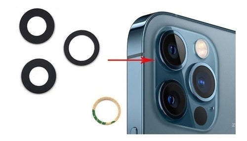 Vidrio Lens Cristal Camara para iPhone 12 Pro